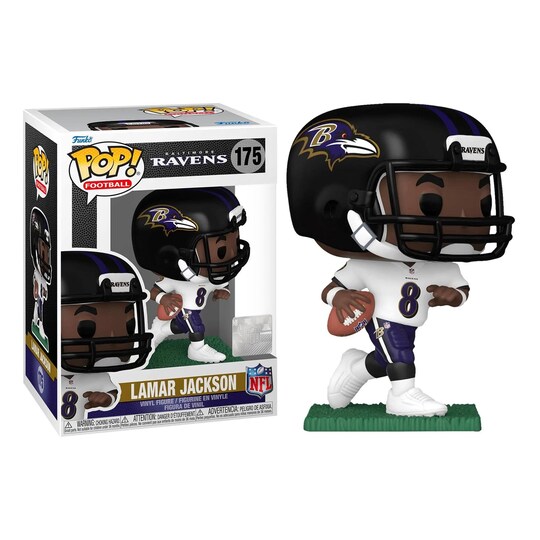 Baltimore Ravens NFL Funko POP Lamar Jackson Away Jersey Michaels